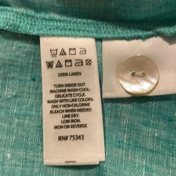 Tahari linen tunic - Picture 7 of 7